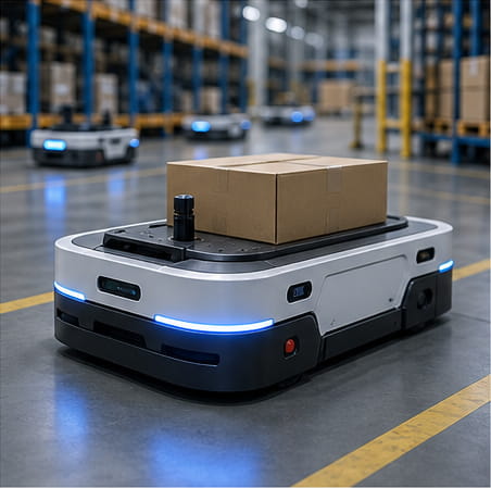 Vehículos guiados automáticamente (AGV) y sistemas autónomos