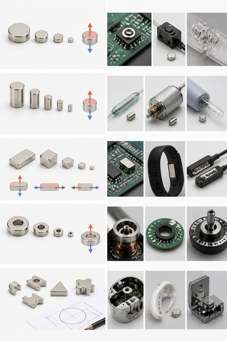 Formas disponibles de los microimanes