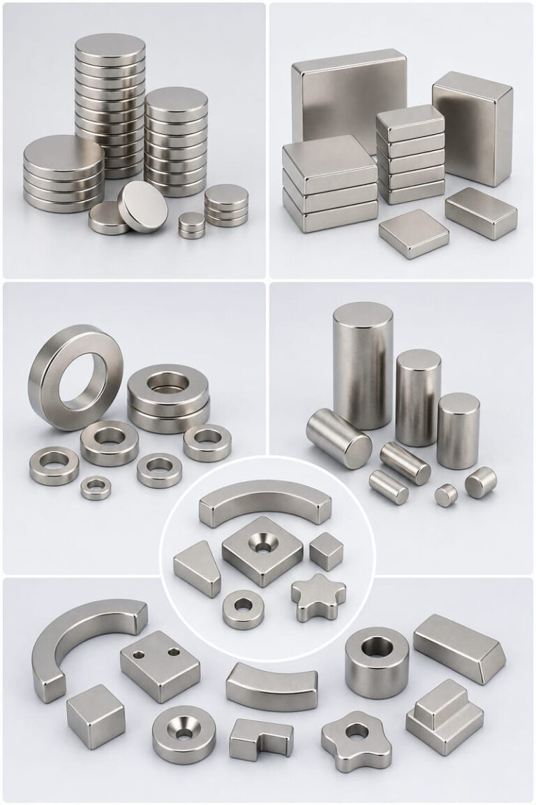 Formas disponibles de imanes N55