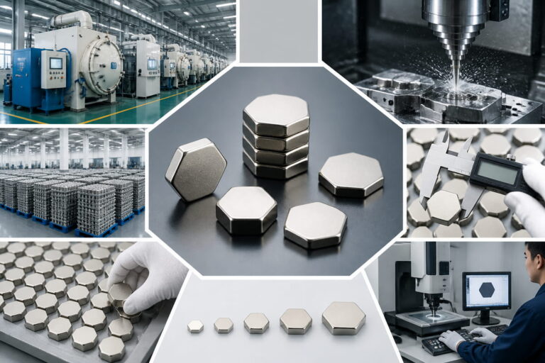 Capacidades de fabricación de imanes de neodimio hexagonales a medida