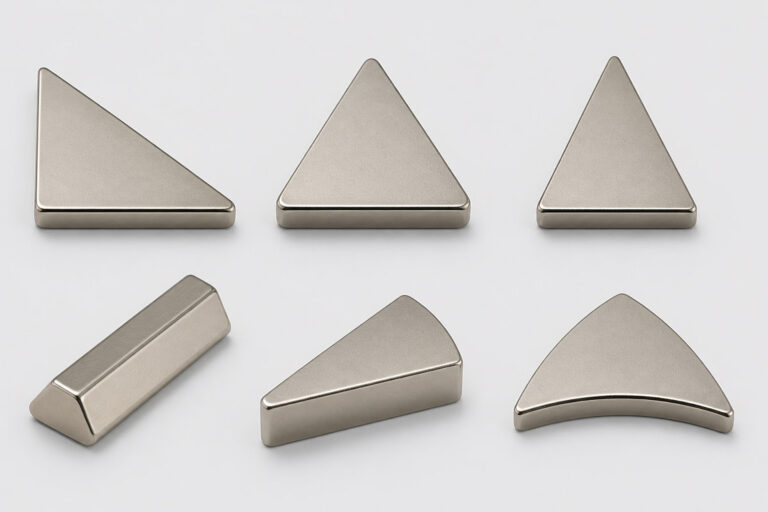 Imán con forma triangular personalizada