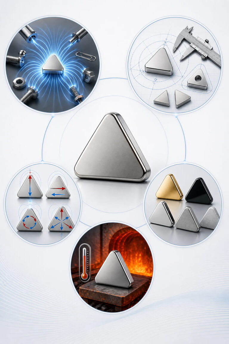 Características de los imanes triangulares de neodimio