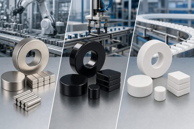 Recubrimientos personalizados para imanes de automatización industrial
