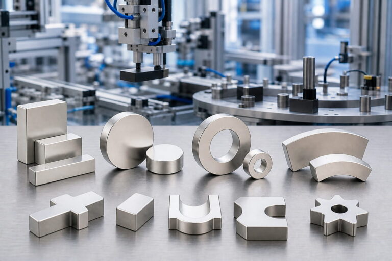 Formas personalizadas de imanes para la automatización industrial