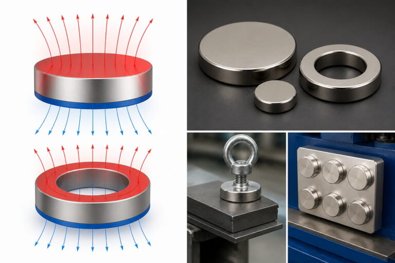 Imán: magnetización axial