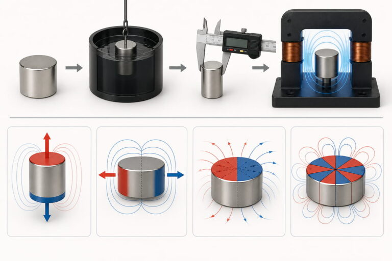 Magnetización del imán tras el mecanizado
