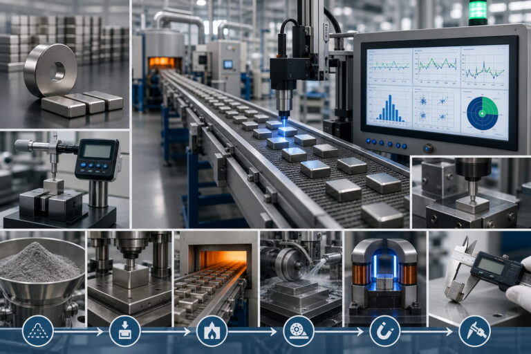 Objetivos del proceso de control de la fabricación de imanes de NdFeB durante la producción