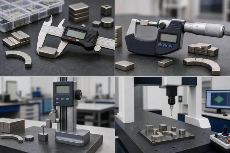 Equipos de inspección dimensional para la fabricación de imanes de NdFeB