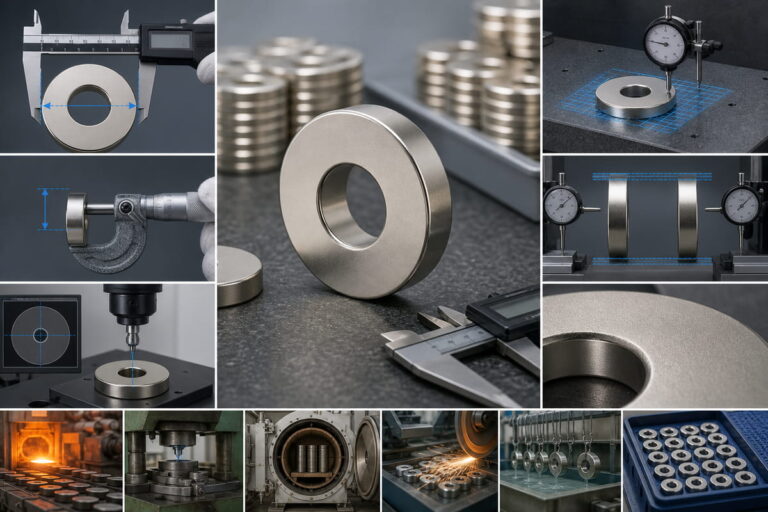 Inspecciones dimensionales en la fabricación de imanes de NdFeB: aspectos clave