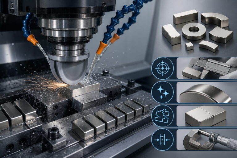 Ventajas del rectificado CNC de imanes de NdFeB