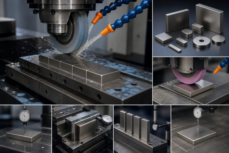Capacidades de rectificado CNC de imanes de NdFeB