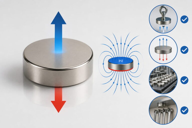 Ventajas de la magnetización axial de los imanes de neodimio