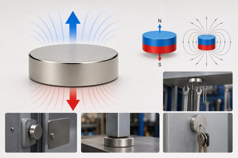 Características principales de la magnetización axial de los imanes de neodimio