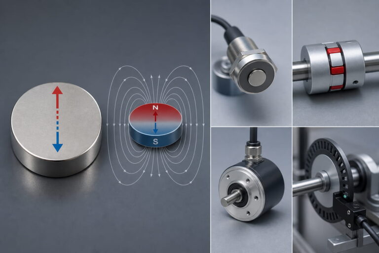 Imán de neodimio: magnetización diametral. Aplicaciones típicas