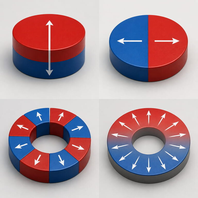 dirección de magnetización personalizada