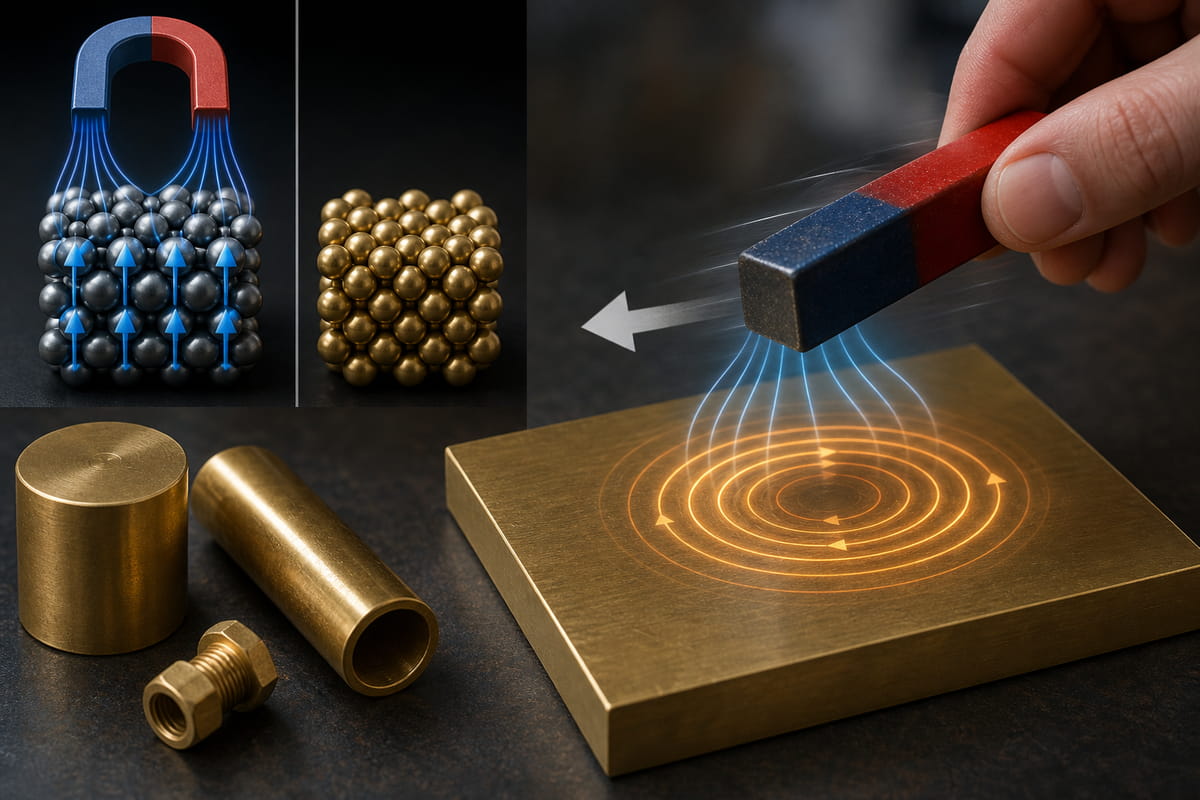 ¿Se puede magnetizar el latón?