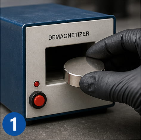 Demagnetize First