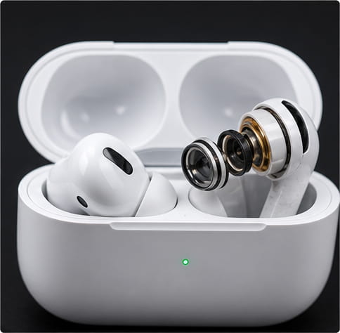Auriculares de botón y auriculares