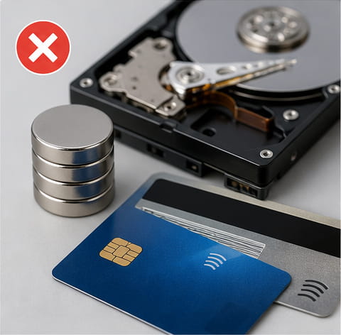 Manténlos alejados de los aparatos electrónicos