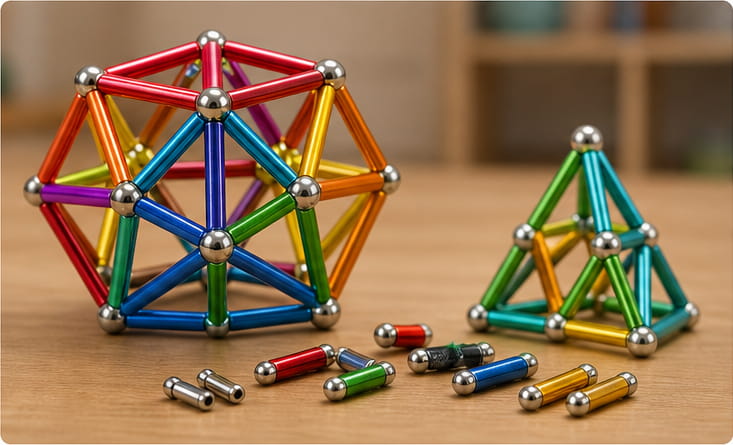 Juguetes magnéticos de construcción