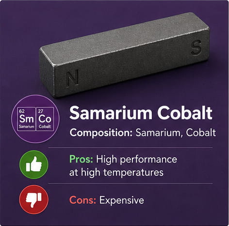 Material magnético de samario-cobalto