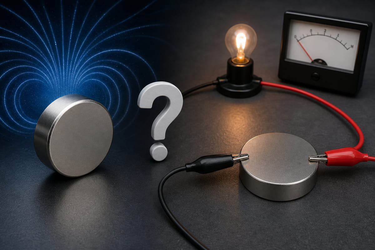 ¿Conducen la electricidad los imanes de neodimio?
