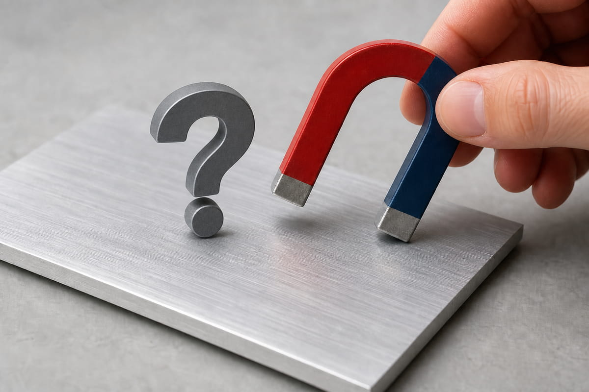¿Se pega un imán al aluminio?