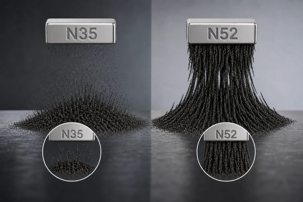 ¿Qué fuerza tiene un imán N52?