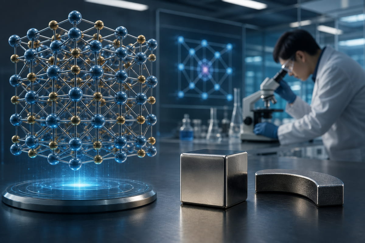 Los científicos están experimentando con materiales como el nitruro de hierro, cuyo producto energético teórico alcanza los 150 MGOe.