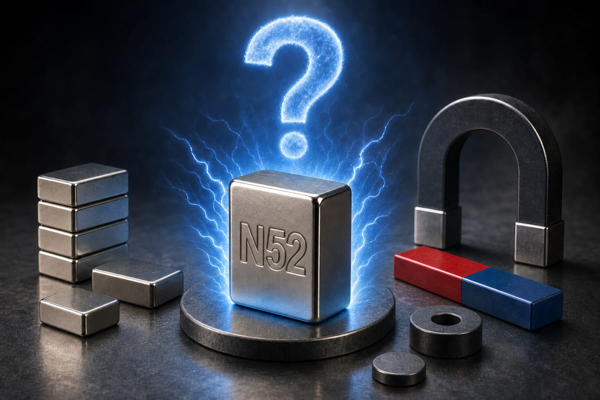 ¿Es el N52 el imán más potente?