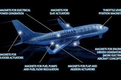 imanes utilizados en el sector aeroespacial